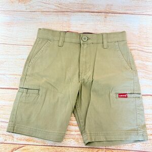 Levi's Boy's Cargo Short‎ Adjustable Waistband Flex Stretch Khaki Size 8